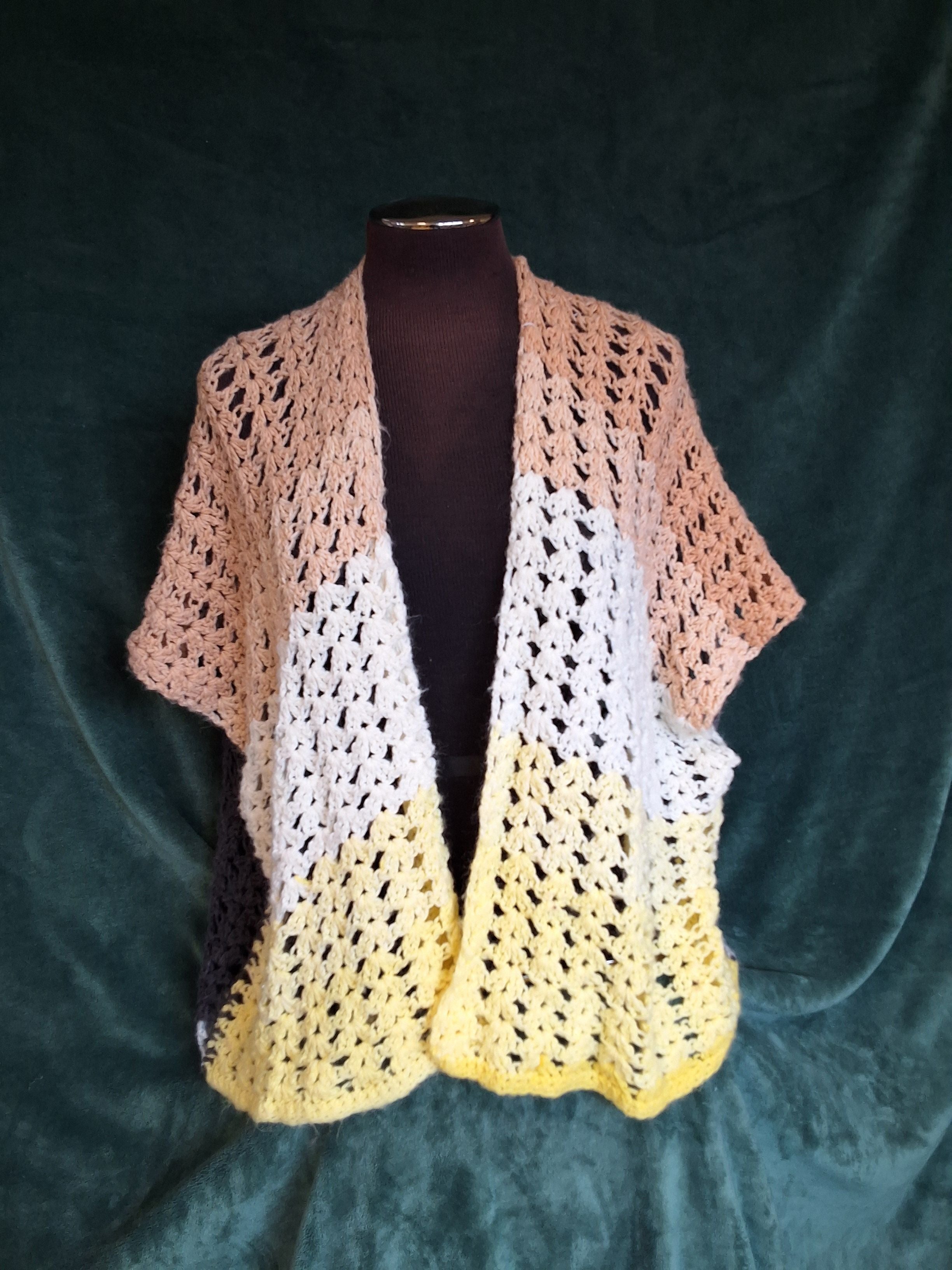Peach Yellow Cardigan