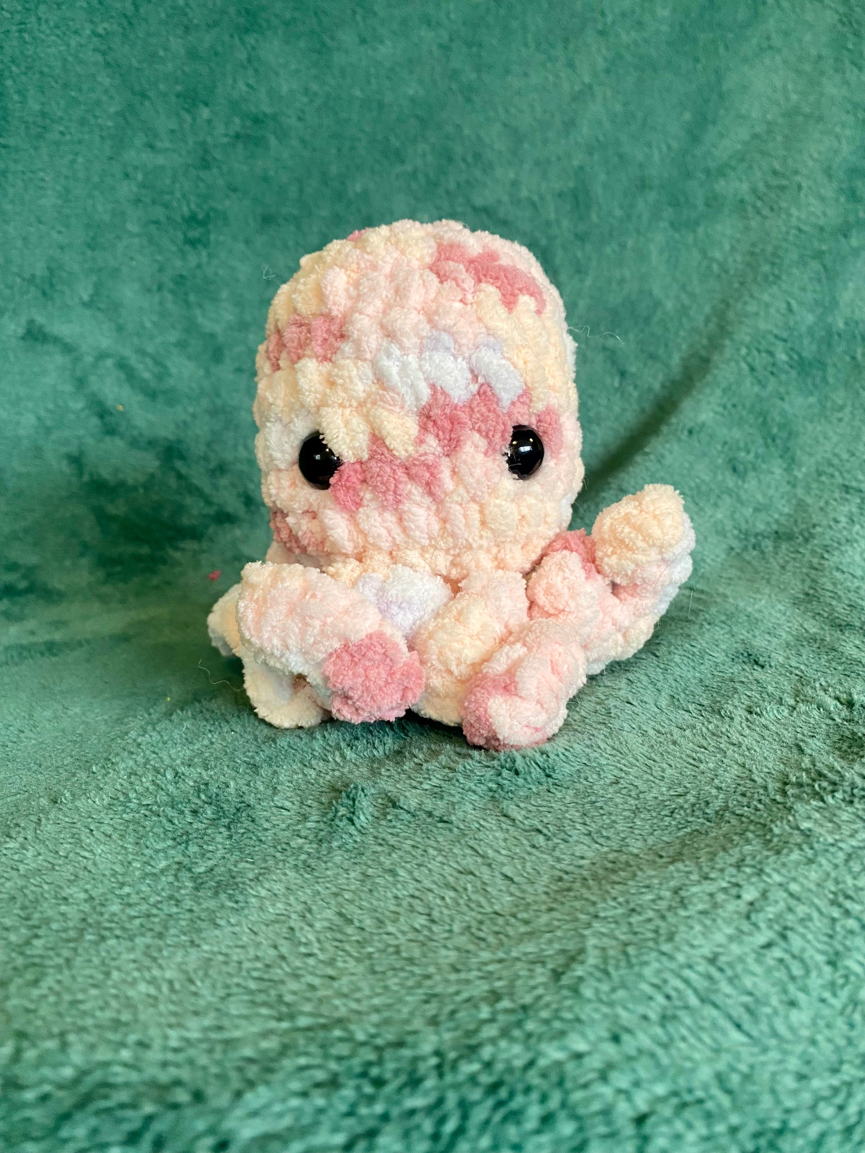 Small MultiColor Pink Octopus