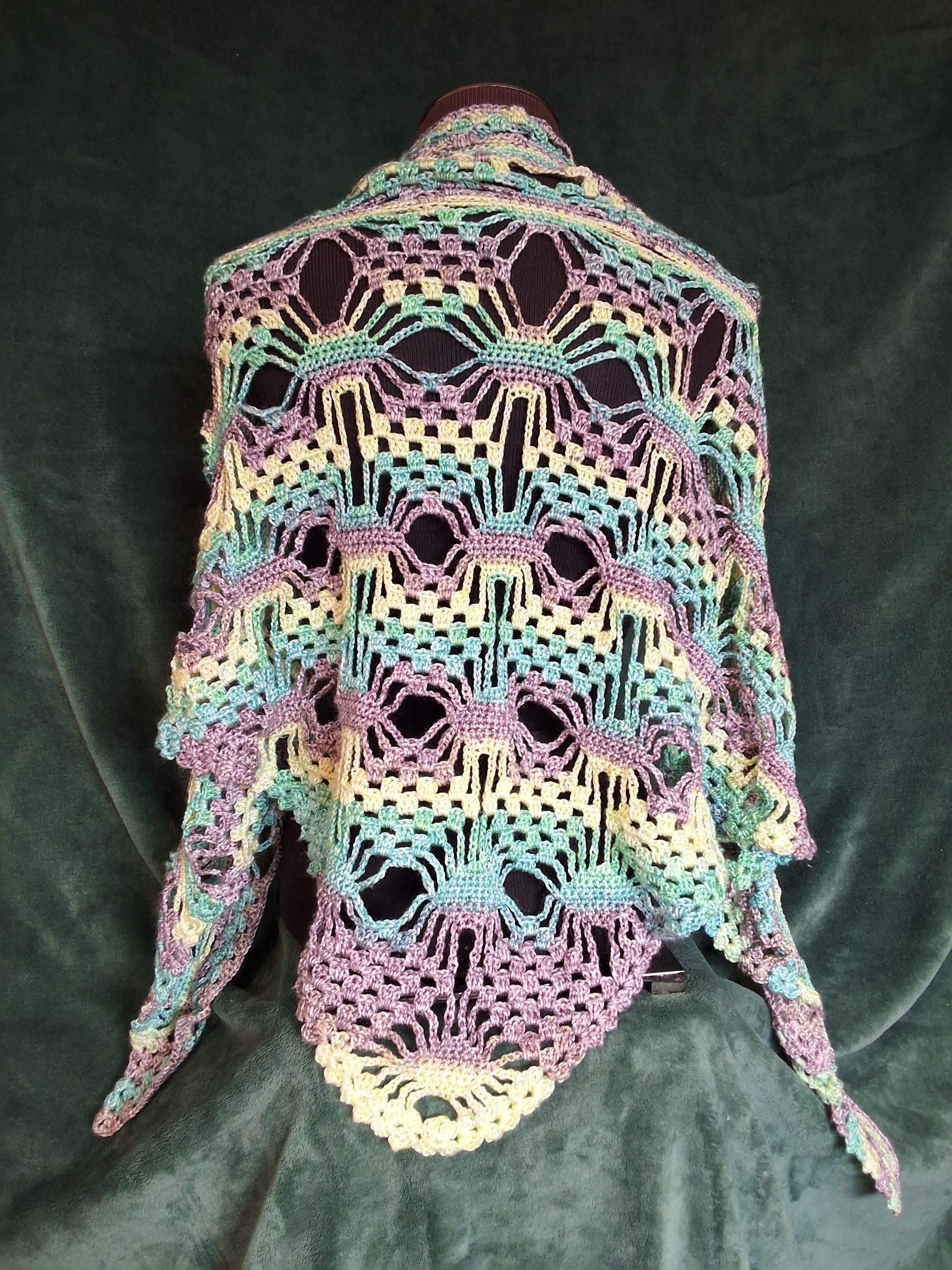 Purple Blue Yellow Cardigan