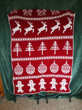 Red Holiday Afghan