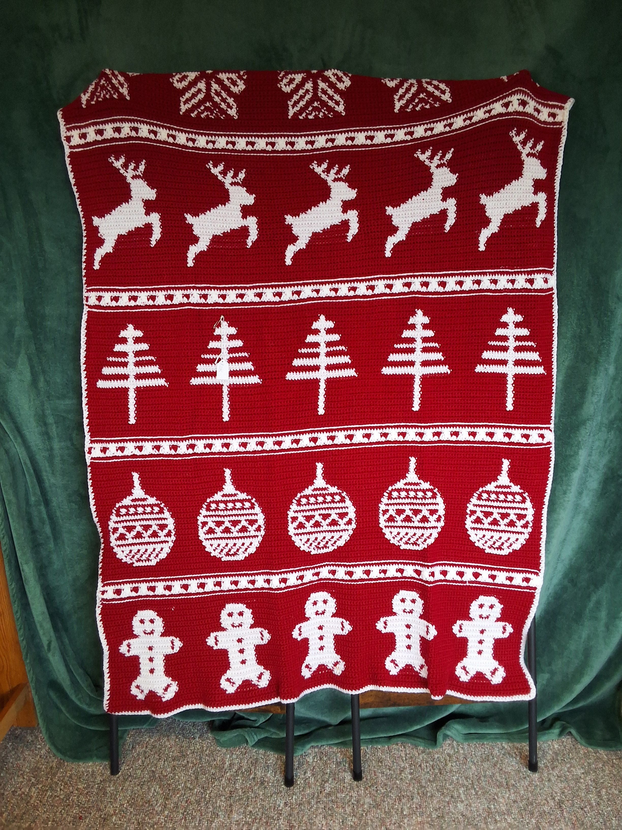 Red Holiday Afghan