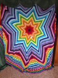 Rainbow Star Afghan